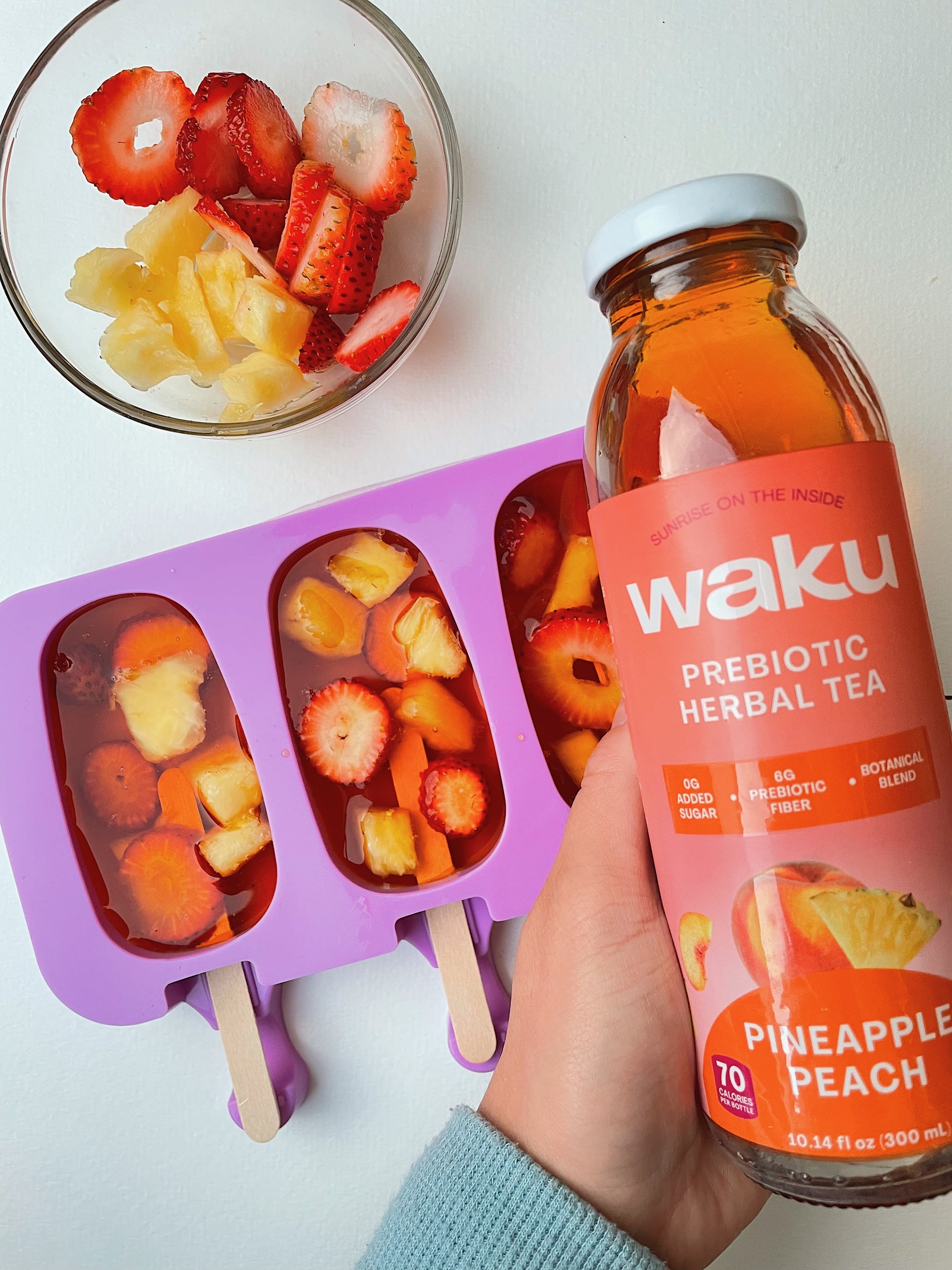 Waku Pineapple Peach Popsicles