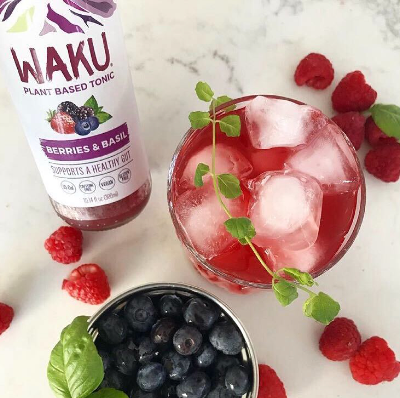 Waku  Berries & Basil Mojito